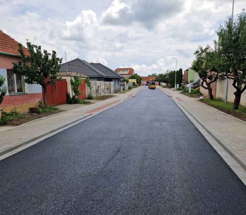 Březí – ul. Příční, rekonstrukce komunikací